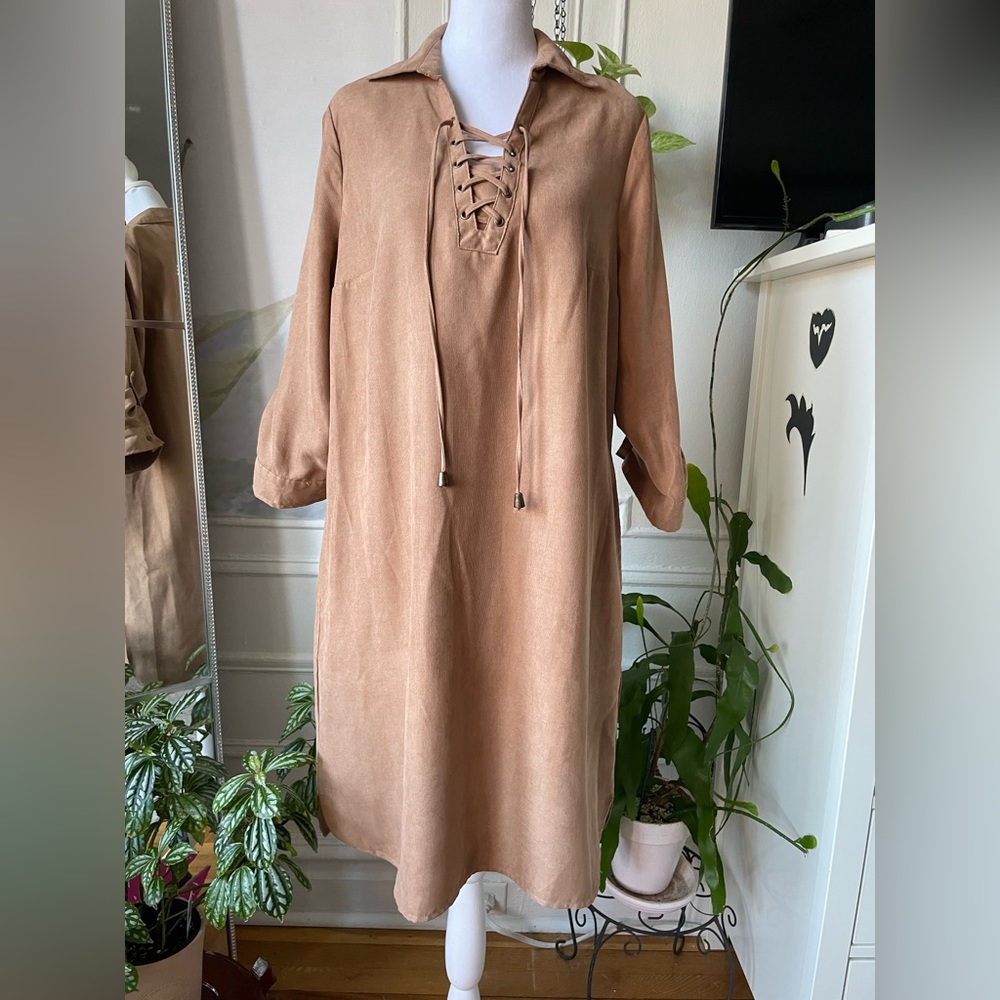 MILLENNIUM SUEDE SHIRT DRESS 🍂